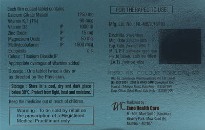 Zencal Strong Strip Of 10 Tablets