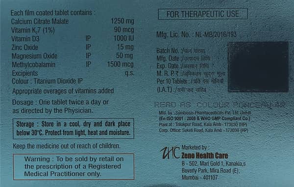 Zencal Strong Strip Of 10 Tablets