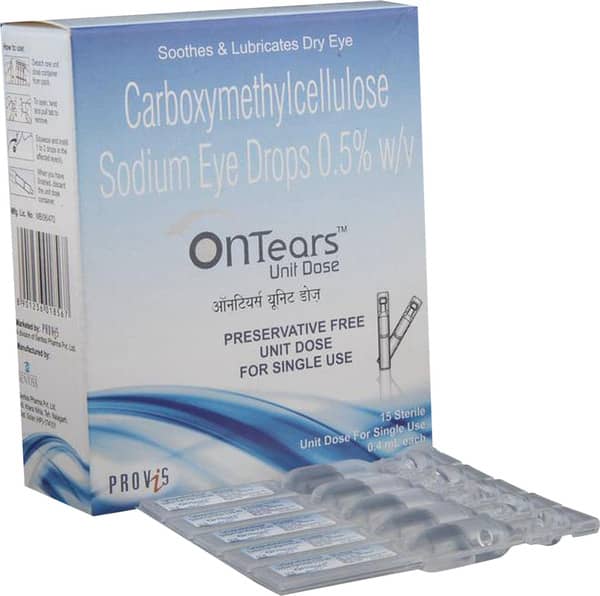 Ontears Unit Dose Bottle Of 0.4Ml Eye Drops