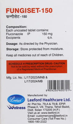 Fungiset 150mg Strip Of 1 Tablets