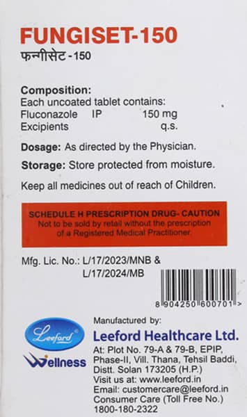 Fungiset 150Mg Strip Of 1 Tablets