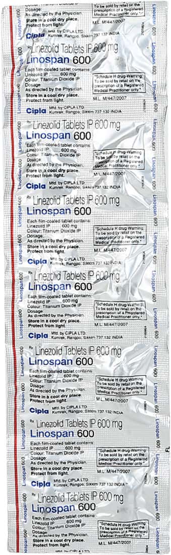 Linospan Injection Linospan 600 MG Tablet (10): Uses, Side Effects, Price & Dosage | PharmEasy
