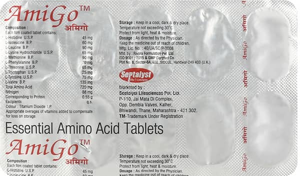 Amigo Strip Of 10 Tablets