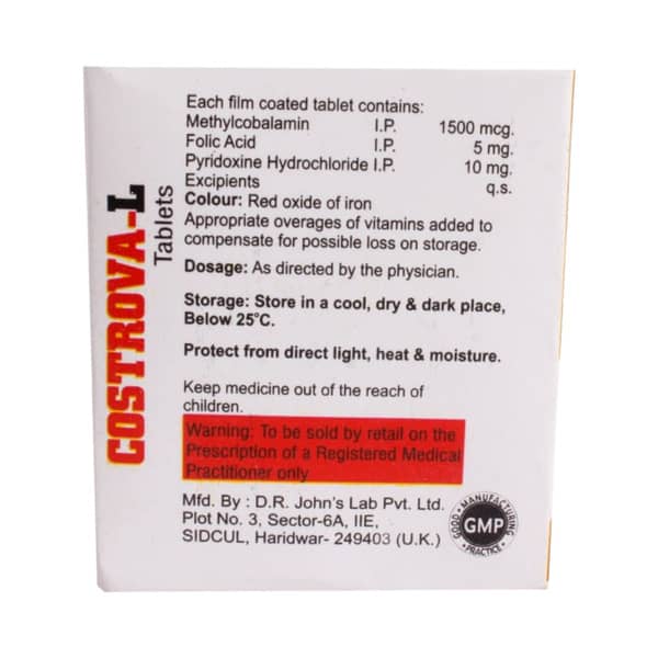 Costrova L Strip Of 10 Tablets