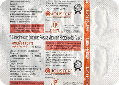 Hmet G4 Forte Strip Of 10 Tablets