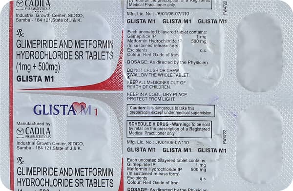 Glista M 1mg Strip Of 10 Tablets