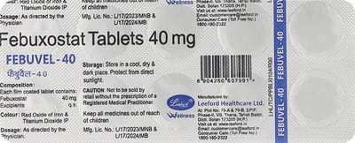 Febuvel 40mg Strip Of 10 Tablets