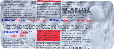 Olkem Beta 25mg/20mg Strip Of 10 Tablets