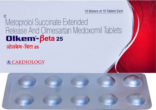 Olkem Beta 25mg/20mg Strip Of 10 Tablets