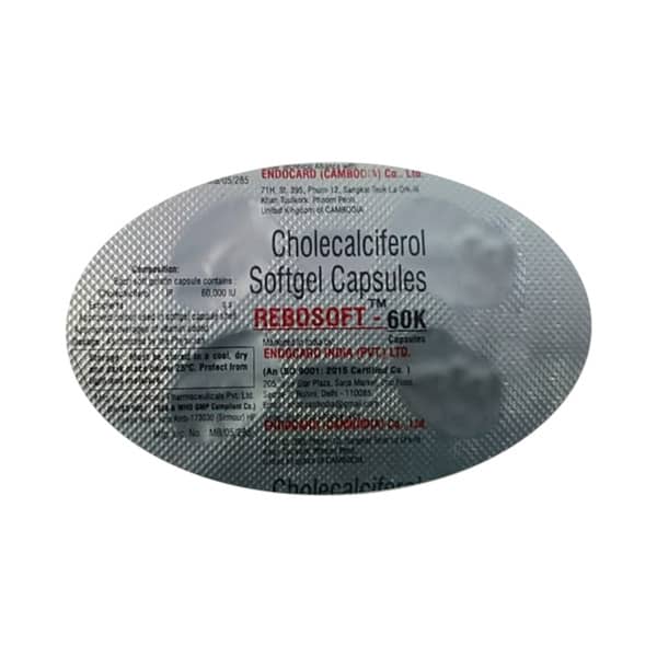 Rebosoft 60K Strip Of 4 Capsules