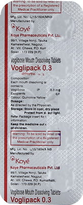 Voglipack 0.3mg Strip Of 10 Tablets