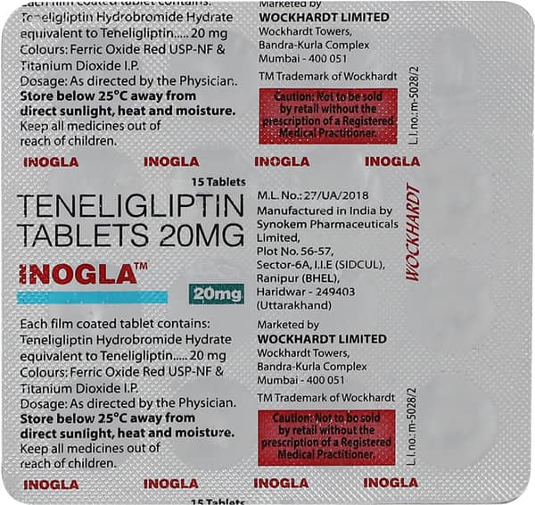 Inogla 20mg Strip Of 15 Tablets