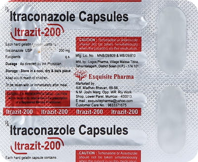 Itrazit 200mg Strip Of 4 Capsules