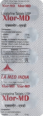 Xlor 10mg Md Strip Of 10 Tablets