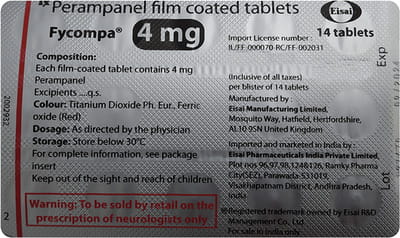 Fycompa 4mg Strip Of 14 Tablets