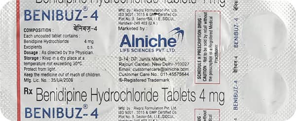 Benibuz 4mg Strip Of 10 Tablets