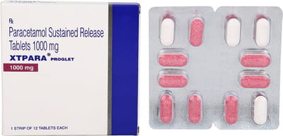 Xtpara Proglet Sr 1000mg Strip Of 12 Tablets