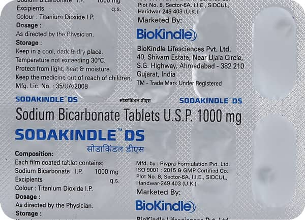 Sodakindle Ds 1000mg Strip Of 10 Tablets