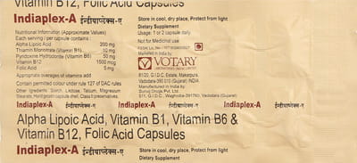Indiaplex A Strip Of 10 Capsules