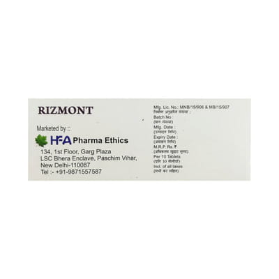 Rizmont Strip Of 10 Tablets