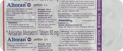 Altoran 80mg Strip Of 10 Tablets