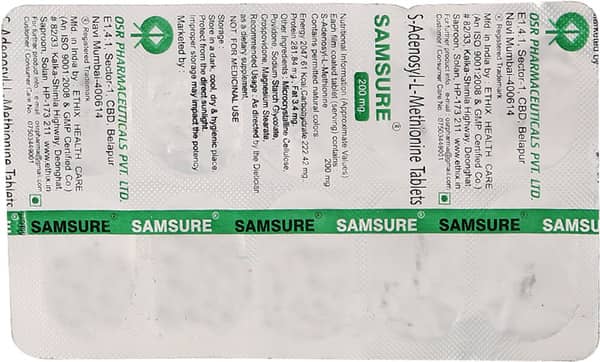 Samsure 200mg Strip Of 10 Tablets