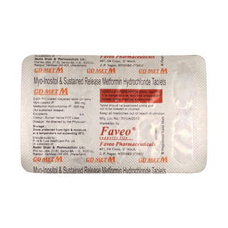 Gd Met M 500Mg Strip Of 10 Tablets