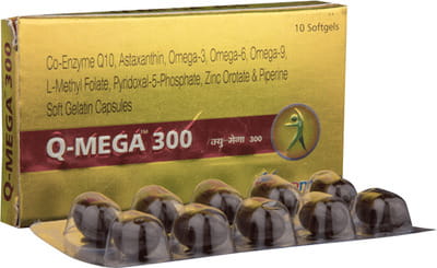 Q Mega 300mg Strip Of 10 Capsules