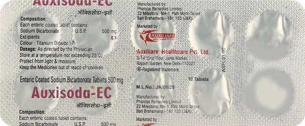 Auxisoda Ec 500mg Strip Of 10 Tablets