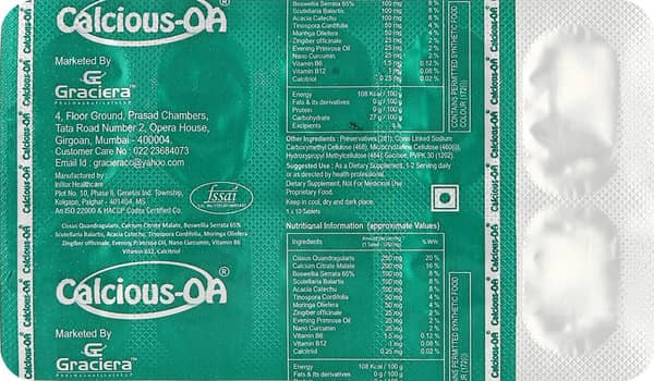 Calcious Oa Strip Of 10 Tablets