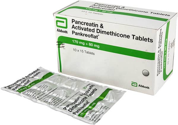Pankreoflat 170mg/80mg Tablet