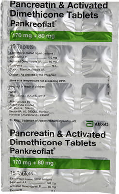 Pankreoflat Strip Of 15 Tablets