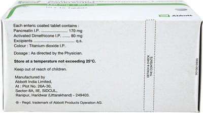 Pankreoflat Strip Of 15 Tablets