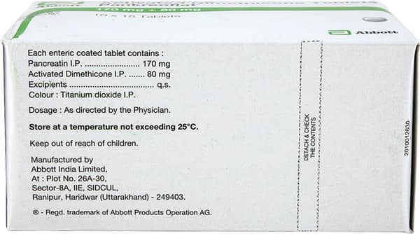 Pankreoflat 170mg/80mg Tablet
