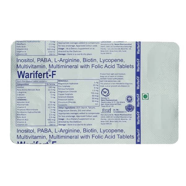 Warifert F Strip Of 10 Tablets