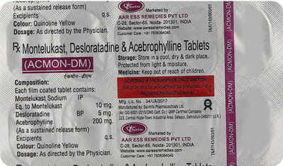 Acmon Dm Strip Of 10 Tablets