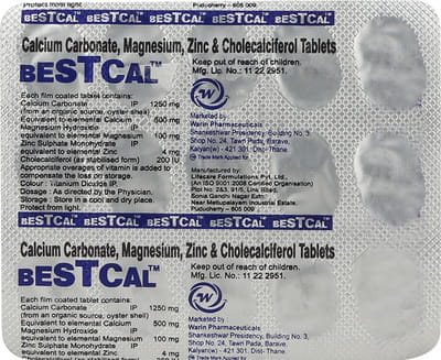 Bestcal Tablets 15'S