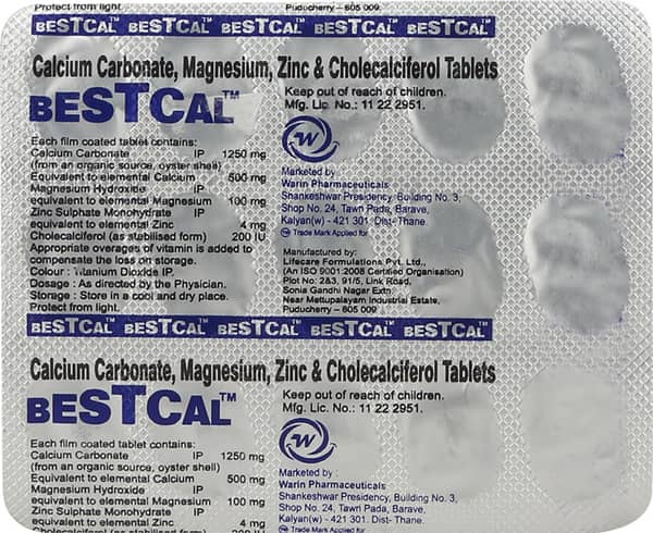 Bestcal Tablets 15'S