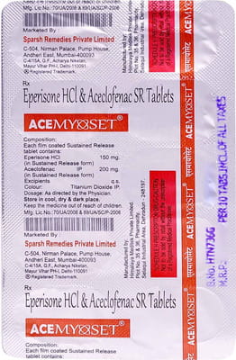 Acemyoset Strip Of 10 Tablets