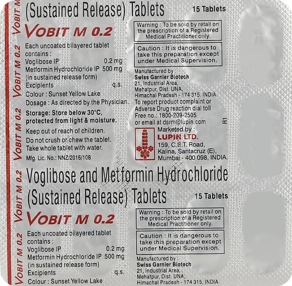 Vobit M 0.2mg Strip Of 15 Tablets