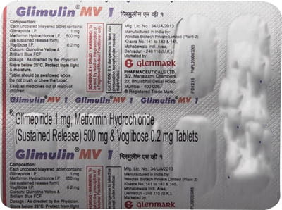 Glimulin Mv1 Strip Of 10 Tablets