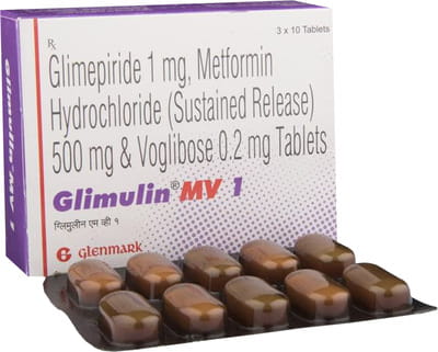 Glimulin Mv1 Strip Of 10 Tablets