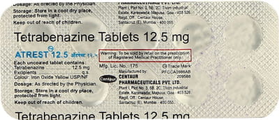 Atrest 12.5mg Strip Of 10 Tablets