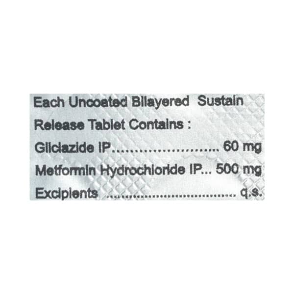 Carryl M 60/500mg Sr Strip Of 10 Tablets