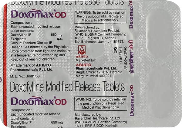 Doxomax Od 650mg Strip Of 10 Tablets