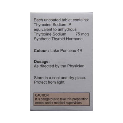 Thyrotop 75mcg Strip Of 30 Tablets