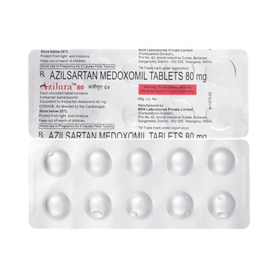 Azilura 80mg Strip Of 10 Tablets