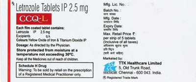 Ccq L 2.5mg Strip Of 5 Tablets