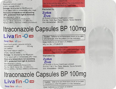 Livafin O 100mg Strip Of 7 Capsules