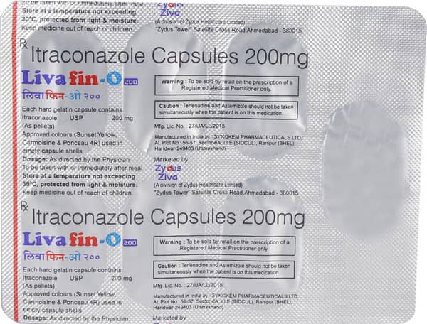 Livafin O 200Mg Strip Of 7 Capsules